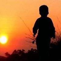 男生背影夕阳的头像 男生落日背影头像高清