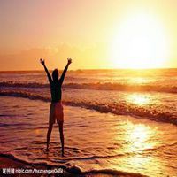 男生背影夕阳的头像 男生落日背影头像高清