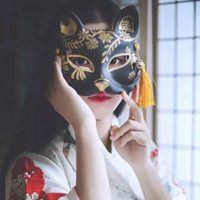 面具头像女生霸气图片-戴面具的女生头像