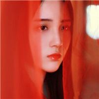 红衣手绘古装女子头像 古风霸气女生头像 红衣
