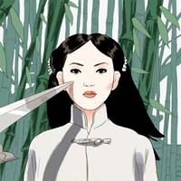 古风女侠执剑霸气头像 红衣_古风女侠执剑霸气头像真人