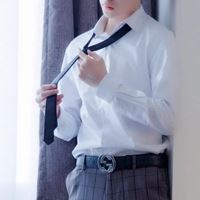 白衬衫黑领带头像|白衬衫领带图片