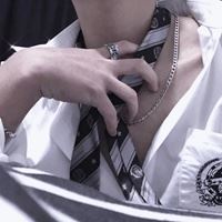 白衬衫黑领带头像|白衬衫领带图片