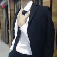 白衬衫黑领带头像|白衬衫领带图片