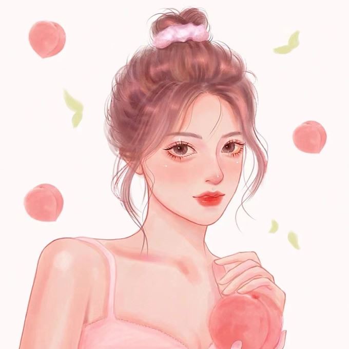 美女动漫手绘头像图片