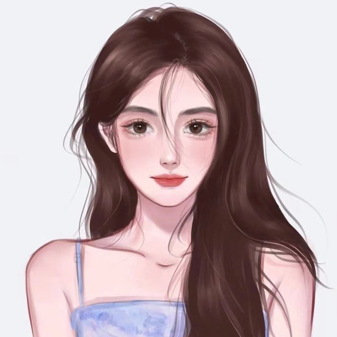 美女动漫手绘头像图片