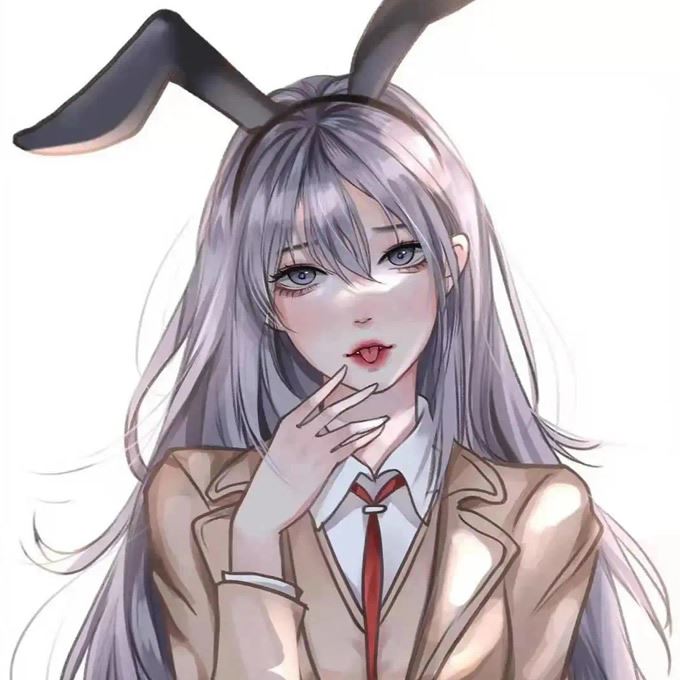 美女动漫手绘头像图片