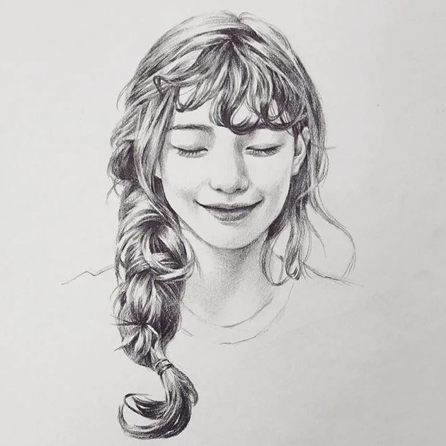 铅笔画头像图片