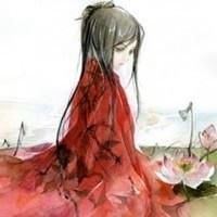 古风动漫闺蜜红衣头像一人一张|古风闺蜜头像 动漫