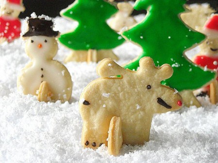 新年,美味,可口,甜点,蛋糕,饼干,可爱,绿色