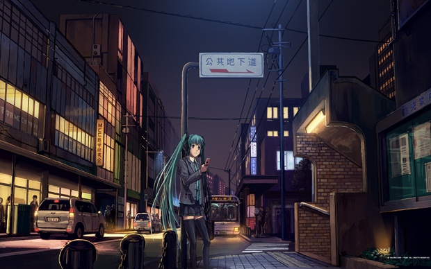 日本动漫初音未来美女