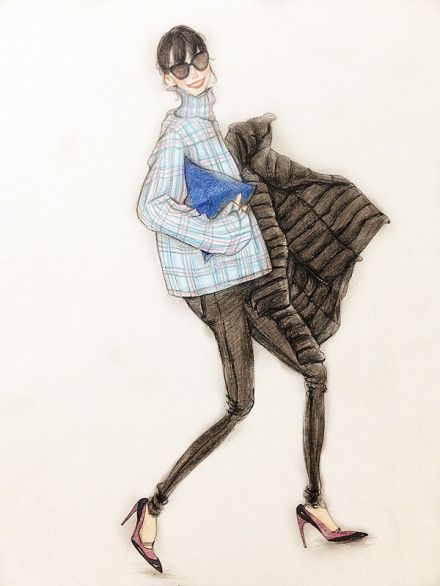 时尚街头秀美女漫画