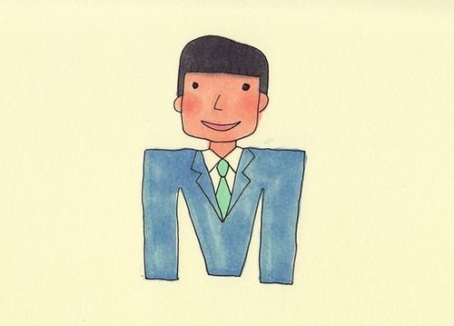 创意卡通漫画字母图片