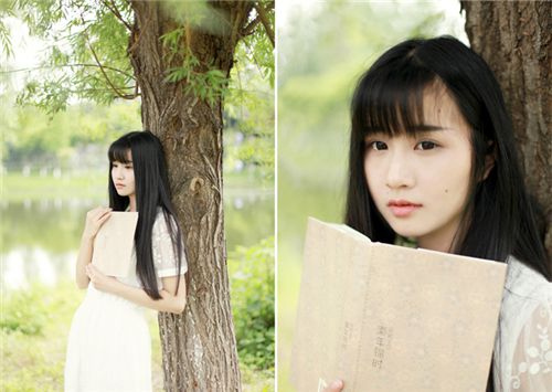 文艺小清新姐妹花图片