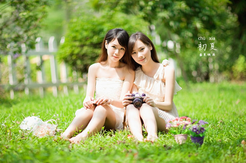 小清新文艺闺蜜姐妹照片
