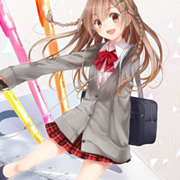 萌萌的卡通女生唯美校服动漫头像