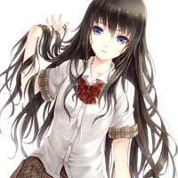萌萌的卡通女生唯美校服动漫头像
