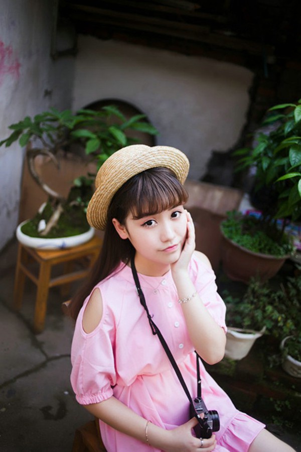 夏日小清新文艺女生图片