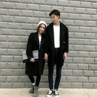 一男一女左右一对情侣头像