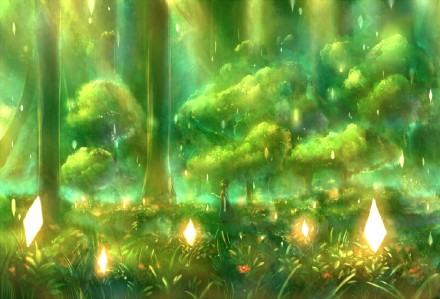 卡通动漫里的唯美场景