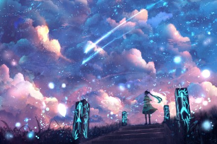 卡通动漫里的唯美场景