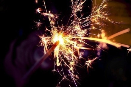 新年年夜唯美烟花祝福图片