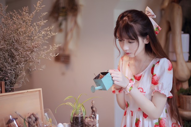 小清新可爱美女文艺生活