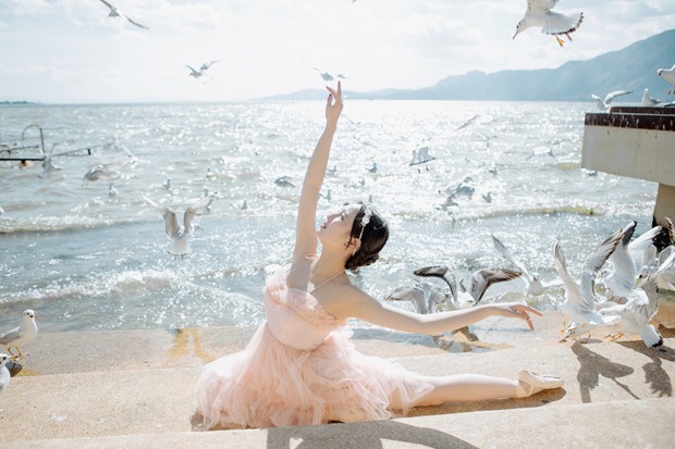 小清新可爱美女唯美芭蕾照片