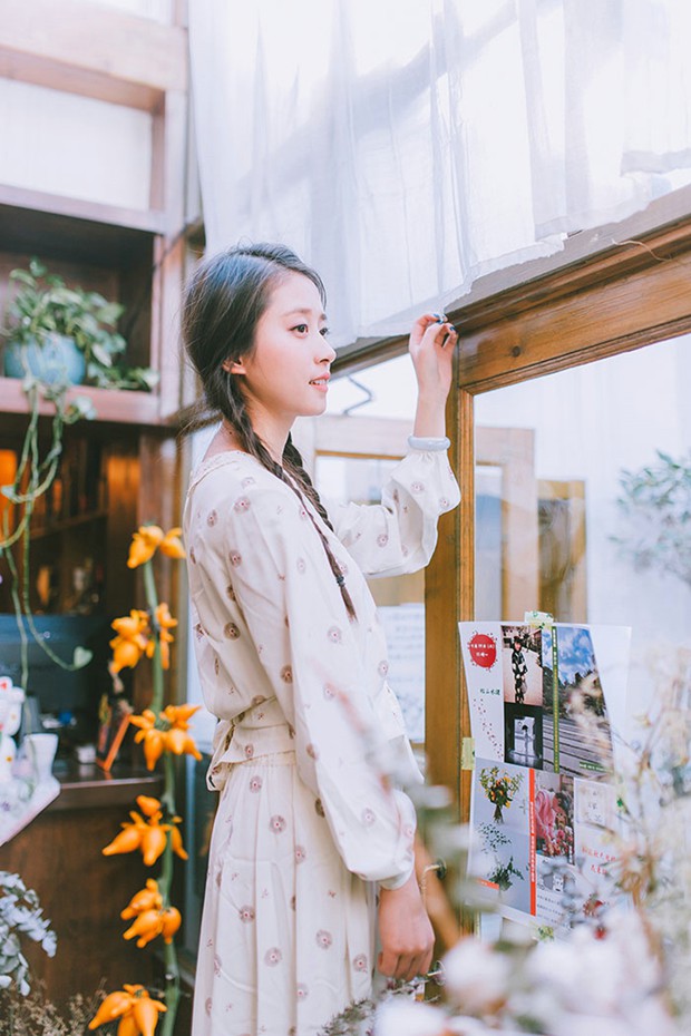 花房姑娘文艺小清新美女