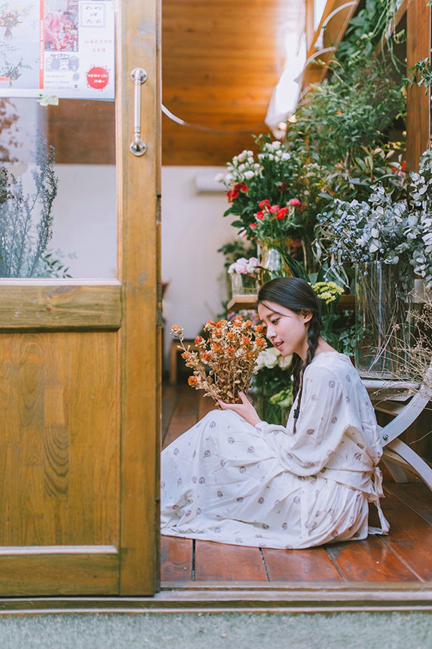 花房姑娘文艺小清新美女