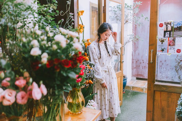 花房姑娘文艺小清新美女