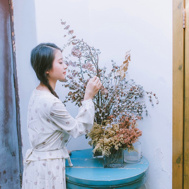 花房姑娘文艺小清新美女