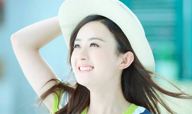 清纯甜美明星赵丽颖可爱美图