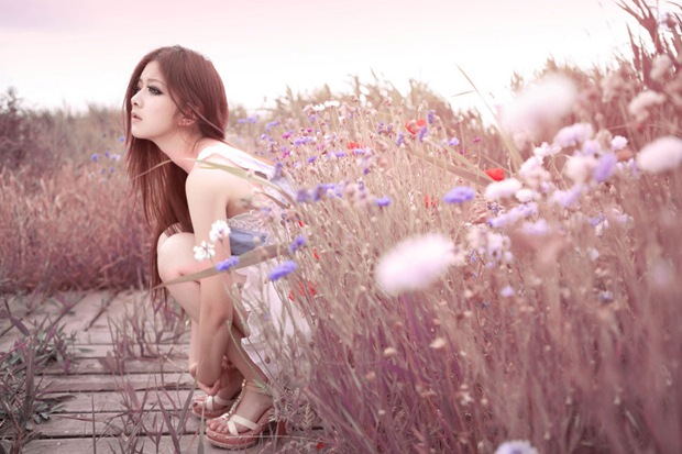 花中仙子清纯可爱女生照片