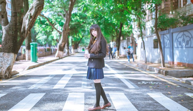 唯美清纯校园学生妹制服图片