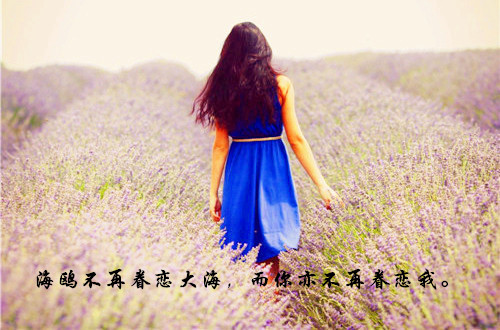 女生背影伤感带字图片意境