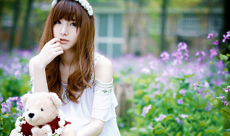 小清新花仙子可爱美女图片