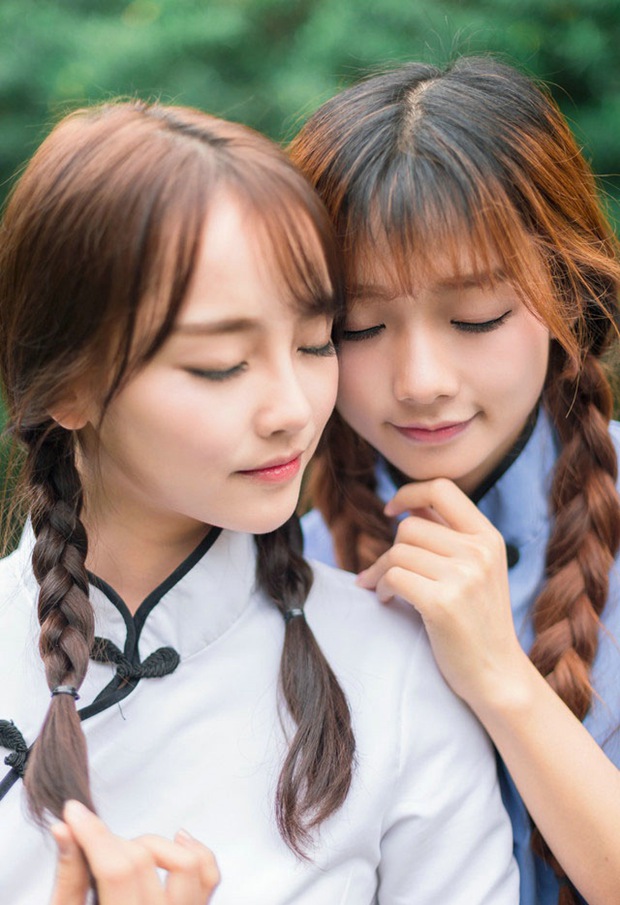 民国美女百合姐妹花女生图片