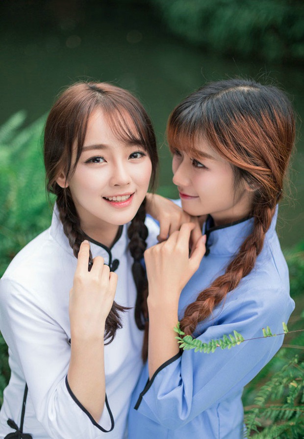 民国美女百合姐妹花女生图片