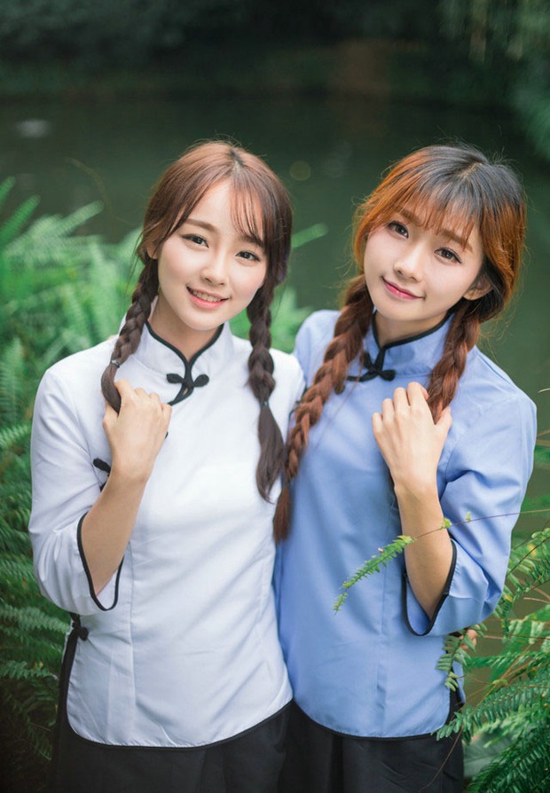 民国美女百合姐妹花女生图片