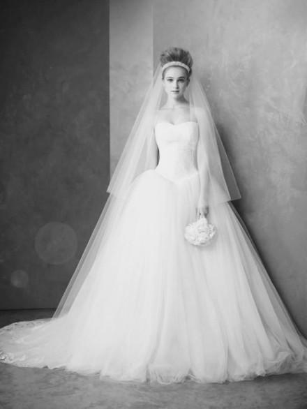 国外欧美唯美婚纱黑白图片
