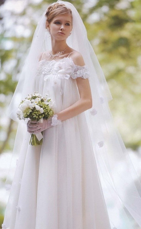 不同风格的新婚婚纱款式图片