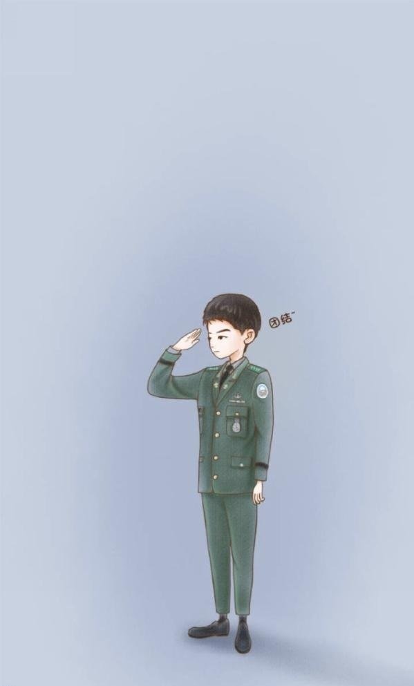 太阳的后裔卡通漫画手机图片