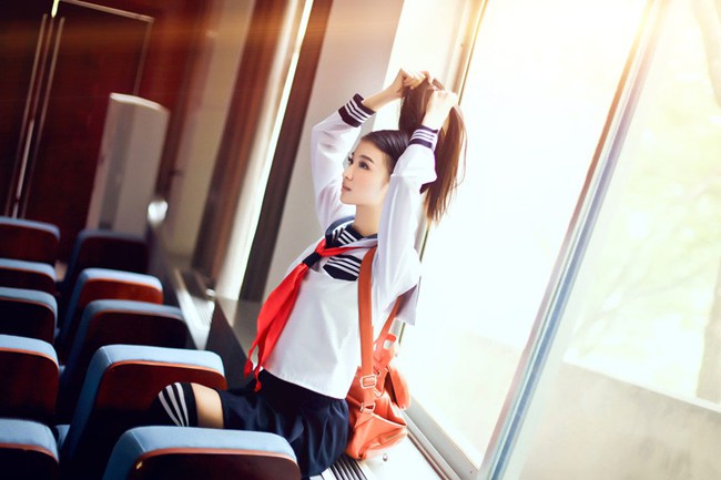 可爱大学校园女生校花图片