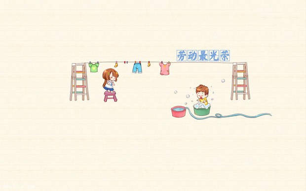 五一劳动节快乐卡通图片