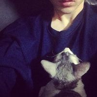 帅哥和猫咪的男生头像