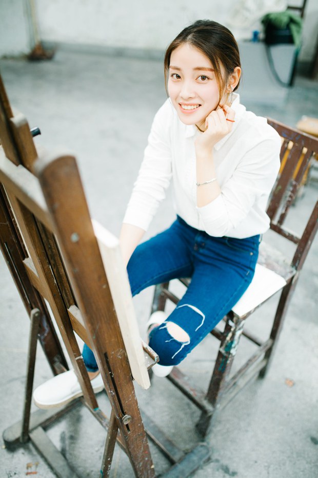 喜欢绘画艺术的文艺女生