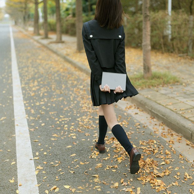 清纯甜美日本校园制服女生