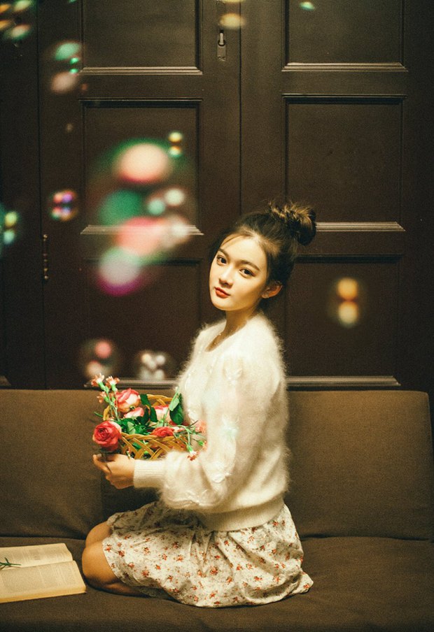 唯美意境清纯美女图片