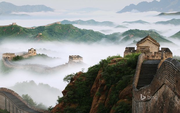 壮观的万里长城风景旅游圣地